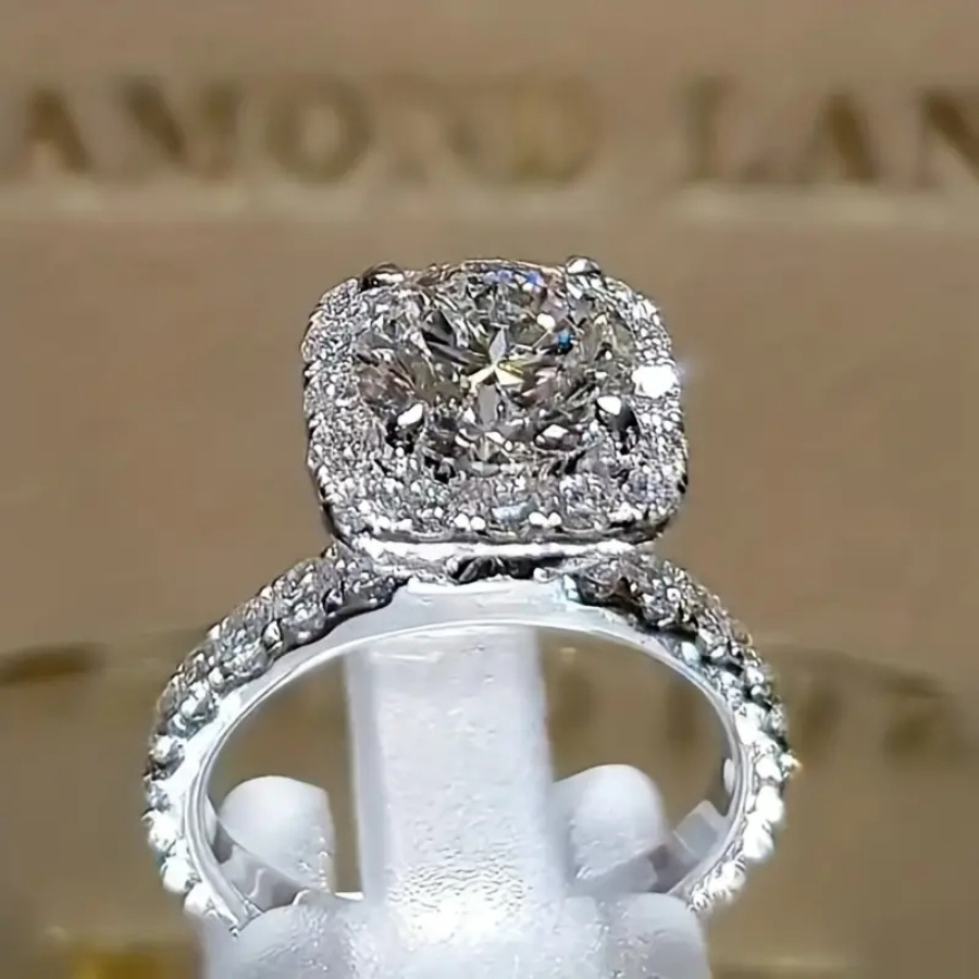 CZ Copper Engagement Ring | Bridal Wedding Valentine's Gift